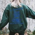 If I'm Moody Give Me Foody Meme Raccoon Trash Panda Women's Oversized Sweatshirt Back Print Forest
