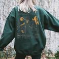 Raccoon Cowboy Western Oversized Sweatshirt for Men & Women Forest