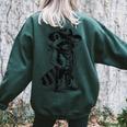 Raccoon Cowboy Western Oversized Sweatshirt - Unisex Back Print Forest