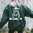 Raccoon Cowboy Western Sweatshirt – Adult & Kids, Oversized Fit Forest