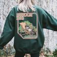 Raccoon Oversized Women's Sweatshirt | Dream Big Trash Panda Theme Forest