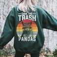 Raccoon Retro Women's Oversized Sweatshirt | Vintage Back Print Forest