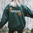 Raccoon Whisperer Women's T-Shirt - Cute Oversized Back Print Forest