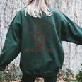 Raccoon Women's Oversized Sweatshirt - Funny Back Print Forest