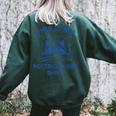 This Is My Rotting In Bed Shirt Raccoon Meme Sarcastic Women's Oversized Sweatshirt Back Print Forest