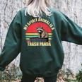Trash Panda Spirit Animal Women's Oversized Sweatshirt - Raccoon Enthusiast Forest
