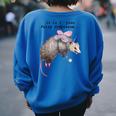 Fairy Godpossum Raccoon Trash Panda Sweatshirt - Women's Oversized Royal Blue