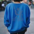 Raccoon Halloween Women's Oversized Sweatshirt - Stay Trashy Design Royal Blue