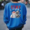 Raccoon Lover Oversized Sweatshirt | Introvert Style | Unisex Royal Blue