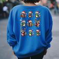 Raccoon Lover Oversized Women's Sweatshirt - Christmas Pajama Style Royal Blue