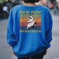 Raccoon Lover Vintage Sweatshirt | Women's Oversized | Back Print Royal Blue