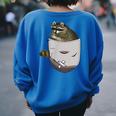Raccoon Pocket Women's Oversized Sweatshirt - Cozy Animal Lover Gift Royal Blue