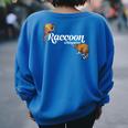 Raccoon Whisperer Women's T-Shirt - Cute Oversized Back Print Royal Blue