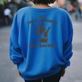 Raccoon Women's Oversized Sweatshirt - Funny Back Print Royal Blue