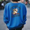 Raccoonicorn Oversized Sweatshirt - Fun Print for Women Royal Blue