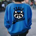 Trash Panda Raccoon Meme Women's Oversized Sweatshirt - Eco Design Royal Blue