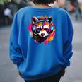 Vintage Raccoon Headphones Sweatshirt for Adults & Kids | Retro Style Royal Blue