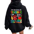 100 Days Of 1St Grade 100 Days Of School For 1St Grade Women Oversized Hoodie Back Print Black