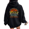 45 Cumpleaños Hombre 45 Años Marzo 1980 Regalo Women Oversized Hoodie Back Print Black
