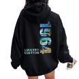 61Th Birthday 1964 Limited Edition 61 Man Woman Women Oversized Hoodie Back Print Black