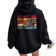 Adopt a Street Cat Oversized Hoodie - Women's Back Print Black