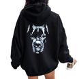 Cane Corso Mastín Italiano Cabeza De Perro Cuello Women Oversized Hoodie Back Print Black