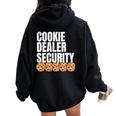 Cookie Dealer Security Cookie Dealer Scout For Girls Women Oversized Hoodie Back Print Black