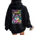 Cruise Mother Daughter Trip 2025 Mom Daughter Vacation Women Oversized Hoodie Back Print Black