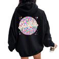 Discoball Taylor First Name Personalized Birthday Girl Party Women Oversized Hoodie Back Print Black