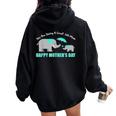 You Are Doing A Great Job Mommy Happy Mama Moms Women Oversized Hoodie Back Print Black