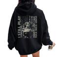 Duck Hunting Hunter Women Oversized Hoodie Back Print Black