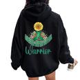 Glucógeno Enfermedad De Almacenamiento Conciencia Girasol Cuello Women Oversized Hoodie Back Print Black