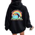 Groovy Raccoon Women’s Oversized Hoodie – Dumpster Fire Theme Black