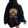 Hiking Society Raccoon Hoodie - Oversized Vintage Women's Gear Black