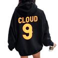 Joli Costume Nuage Jaune Orange 9 Pour Homme Et Sweat à capuche oversize pour femme avec imprimé dans le dos Black