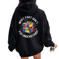 Magic Cube Solution Nerd Genie Cadeau Drôles Hommes S Sweat à capuche oversize pour femme avec imprimé dans le dos Black