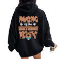 Mom And Dad Birthday Boy Dog Family Matching Women Oversized Hoodie Back Print Black