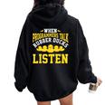 Programador Informático Codificaciónentilador De Pato De Goma Women Oversized Hoodie Back Print Black