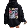 Raccoon Meme Hoodie - Oversized Unisex Style | Fun Back Print Black