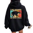 Raccoon Oversized Hoodie for Raccoon Lover Introverts - Unisex Black