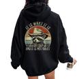 Raccoon Trash Panda Oversized Hoodie for Women - Funny Back Print Black