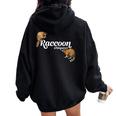 Raccoon Whisperer Hoodie – Cute Raccoon Lover Oversized Women's Sweatshirt Black
