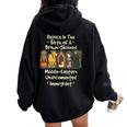 Rejoice In The Birth Of A Brown Skinned Middle Eastern Faith Women Oversized Hoodie Back Print Black