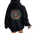 Taraerde Madre De Todos Los Budas Bodhisattva Dharma Cuello Women Oversized Hoodie Back Print Black