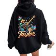 Taylor Primer Nombre I Love Taylor Girls Groovy Birthday Y2k Women Oversized Hoodie Back Print Black