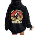 Trash Panda Women's Oversized Hoodie - Raccoon Opossum Fun Black