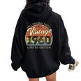 Vintage 1960 Edición Limitada Retro Hecho En 1960 Hombres Es Women Oversized Hoodie Back Print Black