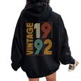 Vintage De 1992 Para Edición Limitada Women Oversized Hoodie Back Print Black