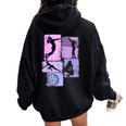 Voleibol Chica Es Jóvenes Chicas Jugadora Women Oversized Hoodie Back Print Black