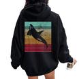 Whale Orca Retro Hombres Es Novedadintage Women Oversized Hoodie Back Print Black